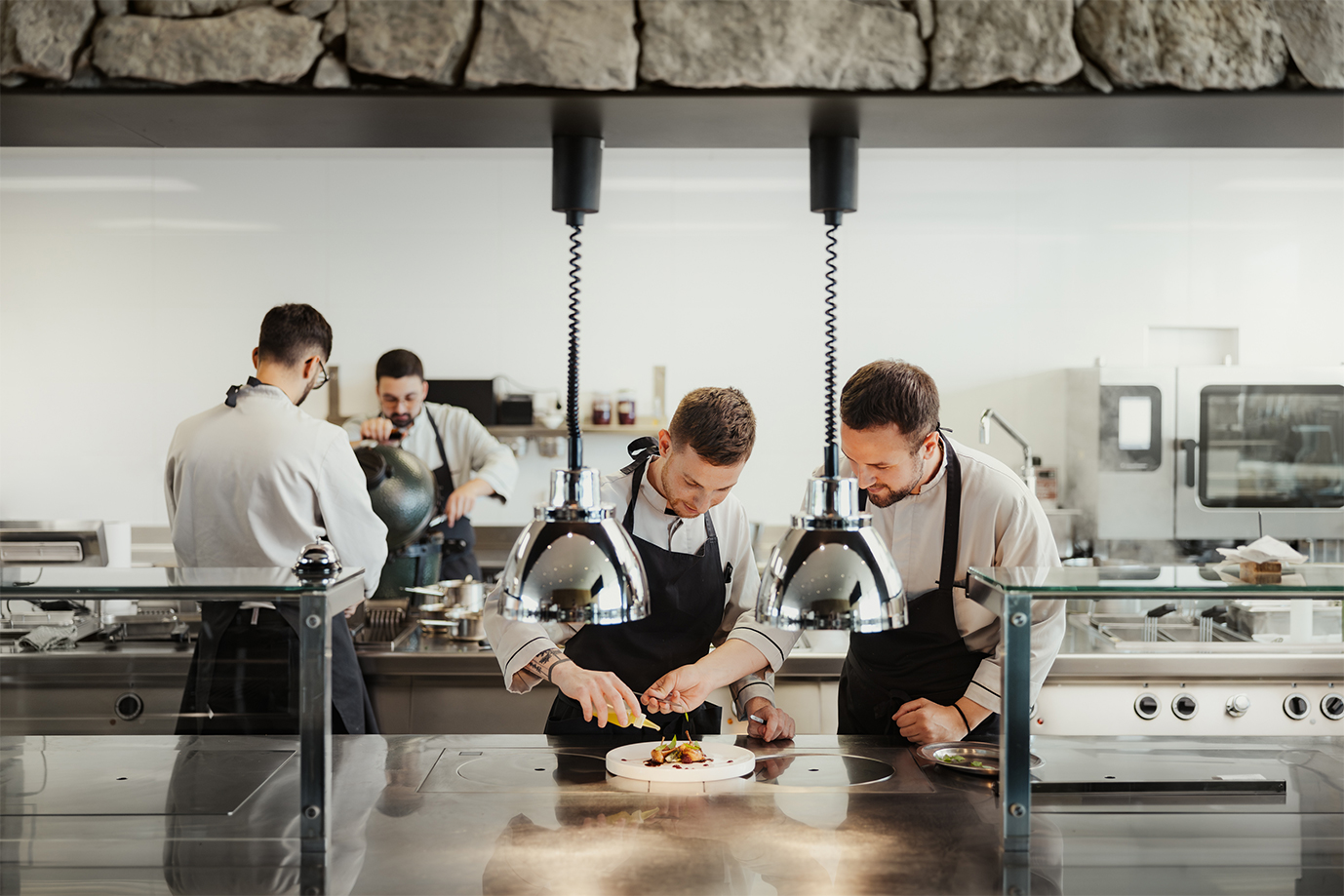 Plan de sasc show cooking area Piz Boe Alpine Lounge